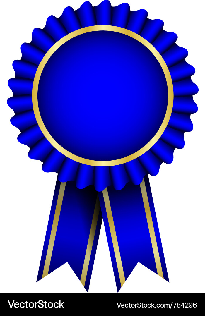 Blue Ribbon Award Badge Vector Images (over 5,600)