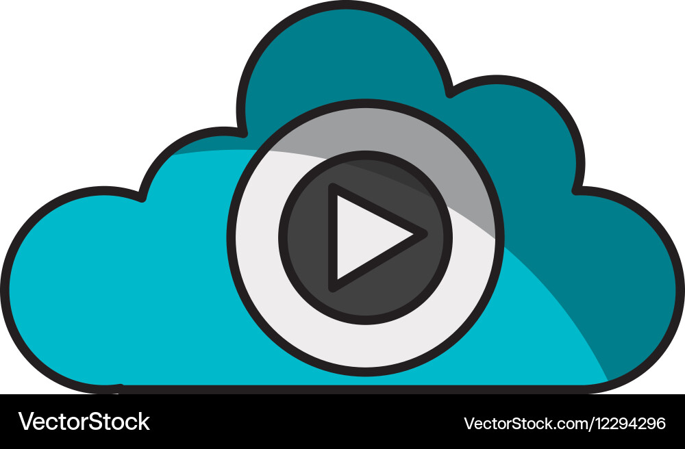 Cloud computing isolated icon Vector Image