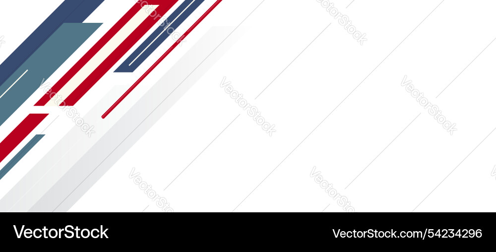 Dynamic geometric abstract background with red Vector Image
