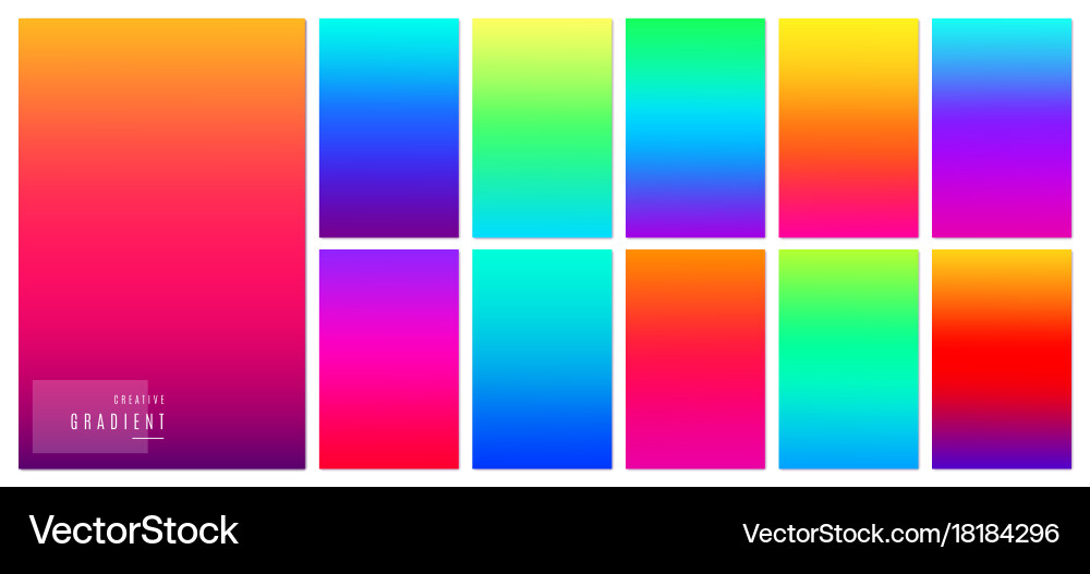Gradient background creative soft color design Vector Image