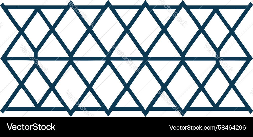 Intersecting Diagonal Grid Pattern Vector Image