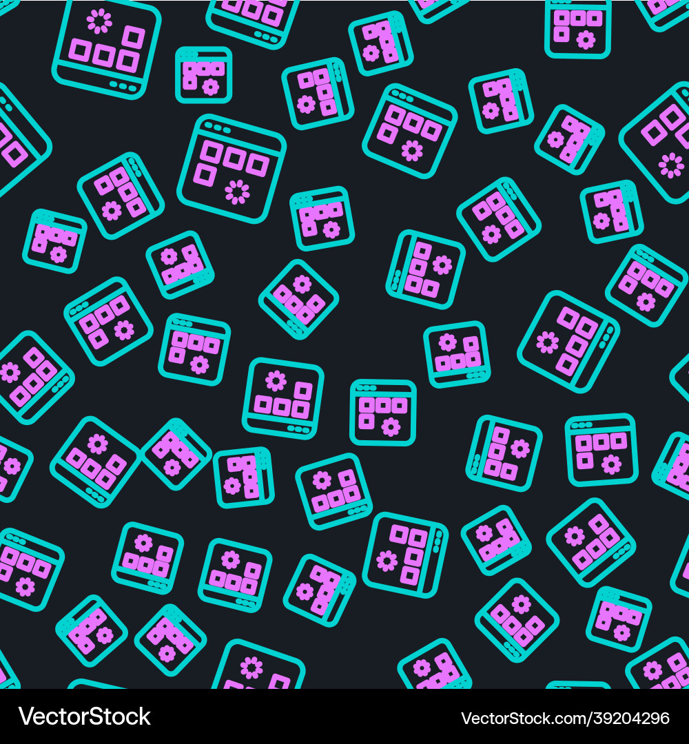 Line loading a data window with progress bar Vector Image