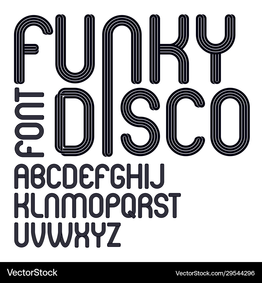 Script modern freaky alphabet letters set for use Script modern freaky alphabet letters set for use vector image