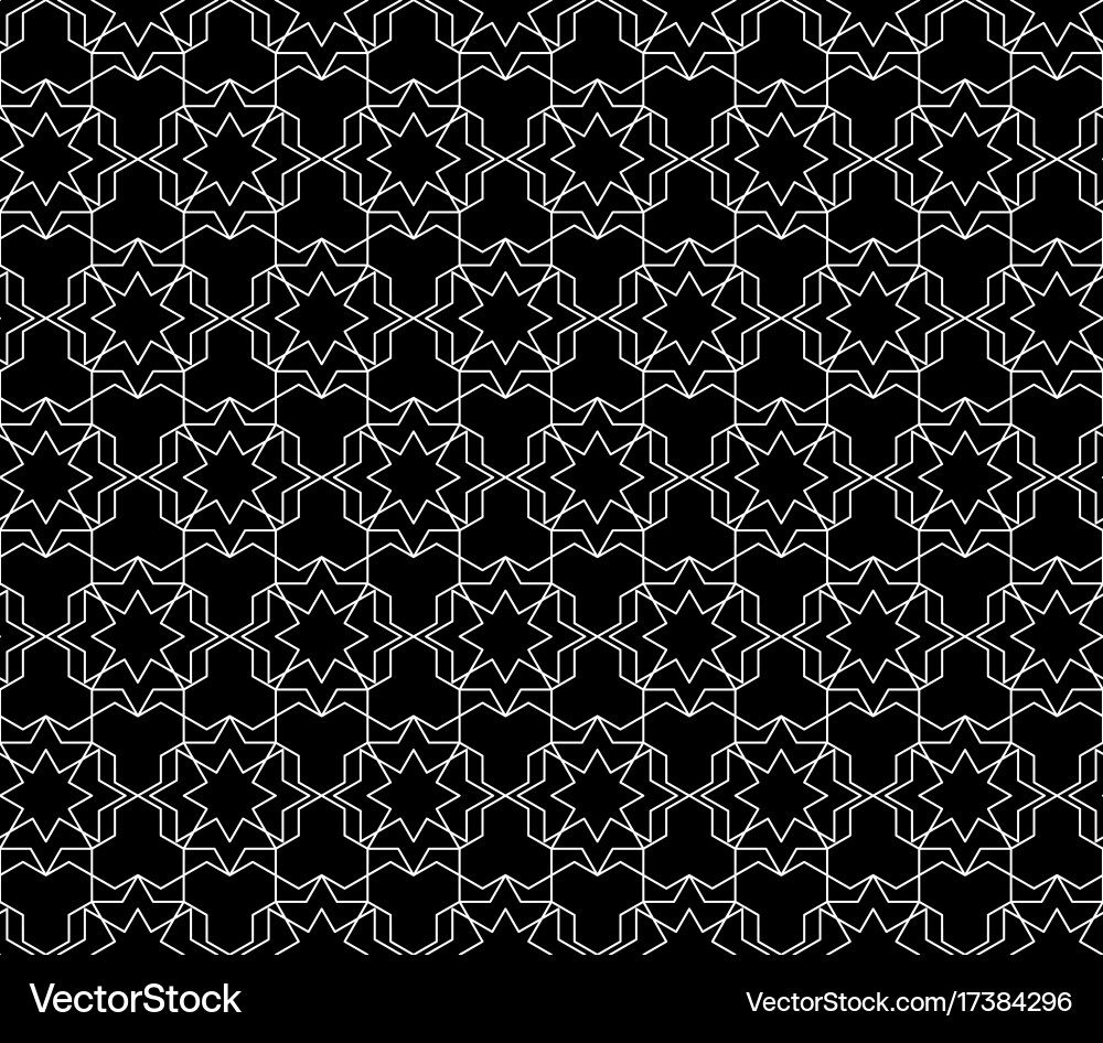 Seamless geometric pattern with editable vector image
