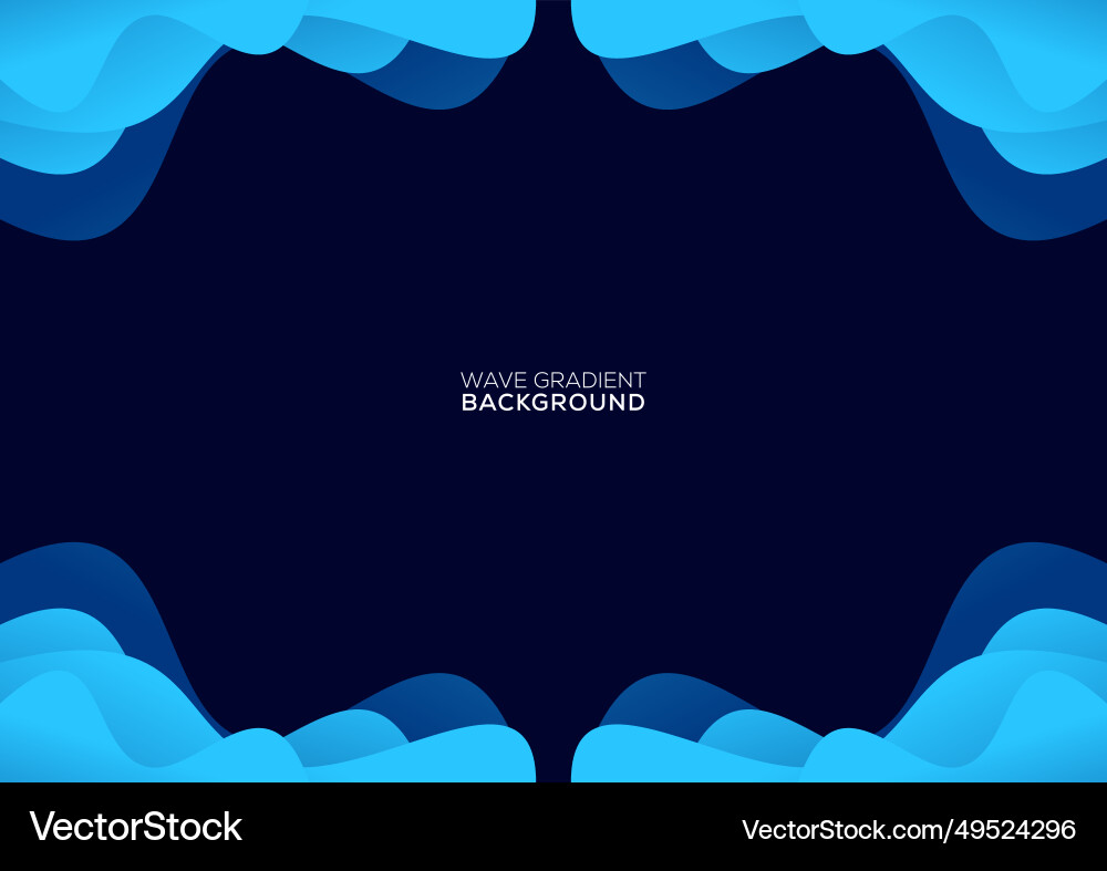 Wave gradient modern background design Wave gradient modern background design vector image