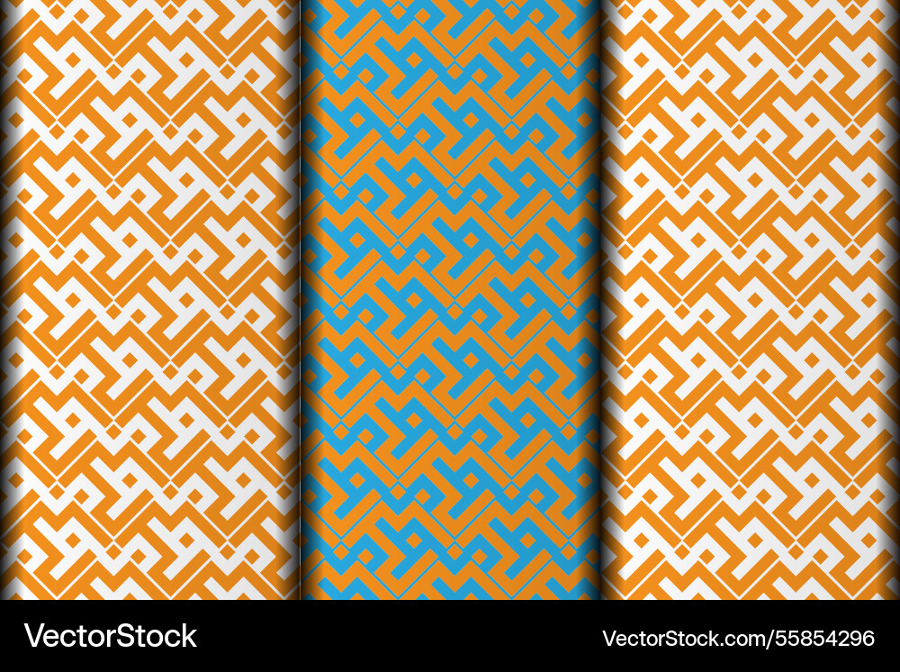 Yellow pattern design element vector image