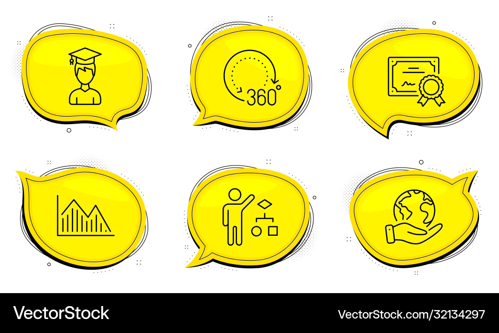 Algorithm 360 Grad und Investment Graph Icons Algorithm 360 Grad und Investment Graph Icons vektorbild