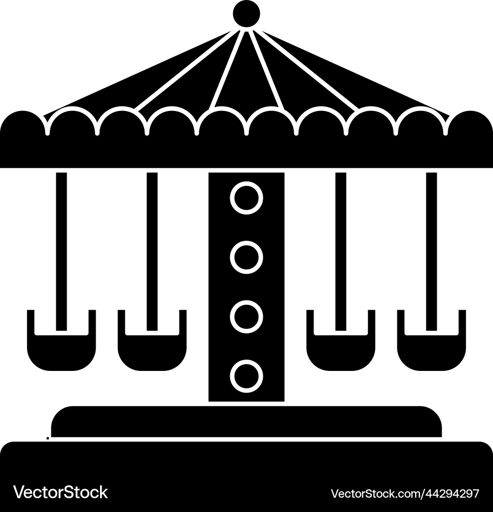 Carousel icon design template Carousel icon design template vector image