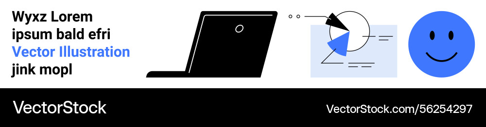 Digital concept with laptop data visualization Digital concept with laptop data visualization vector image
