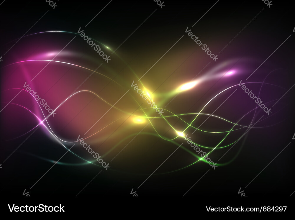Dynamic Wavy Abstract Background vector image