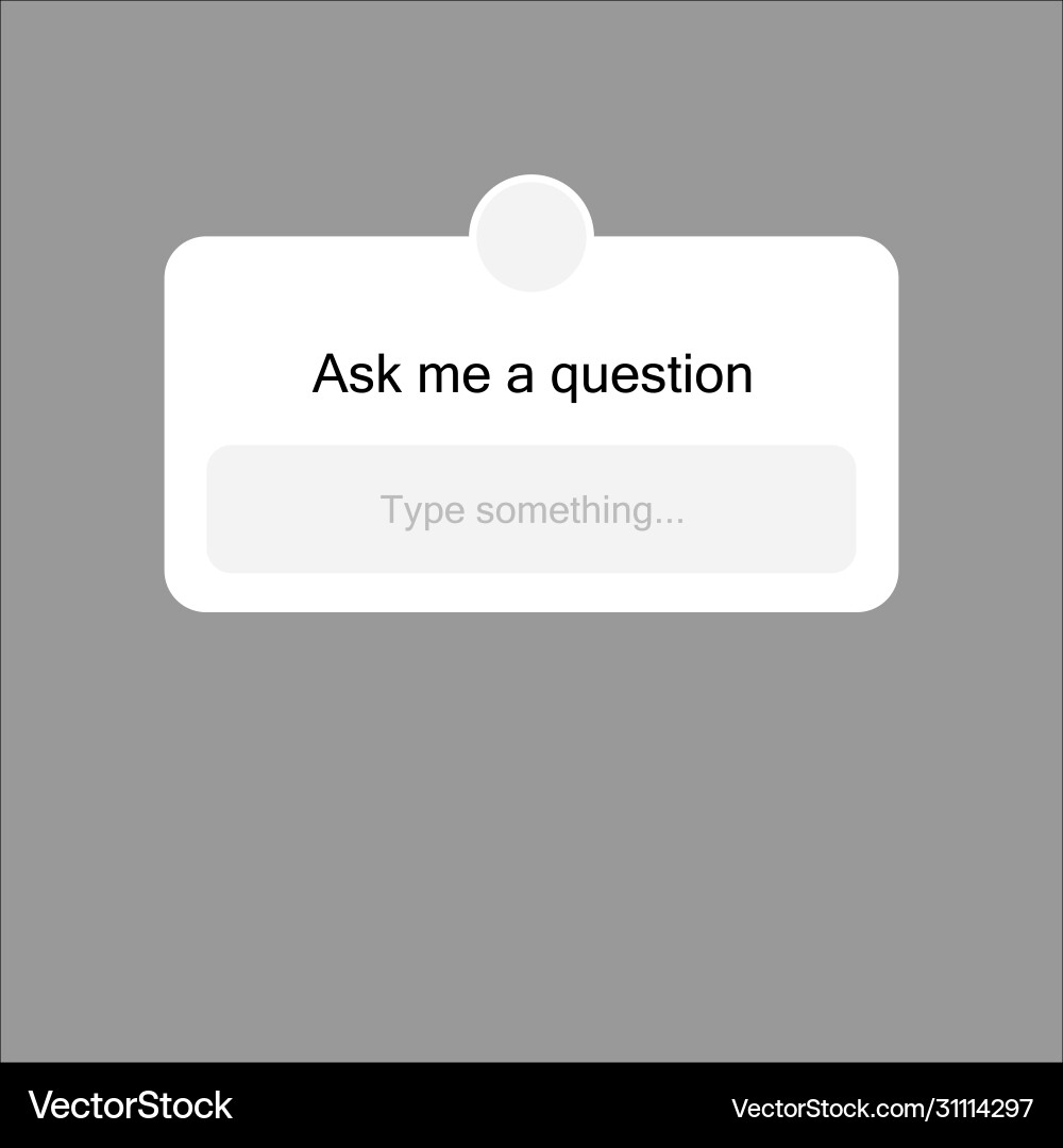 Empty form for poll in social network Empty form for poll in social network vector image