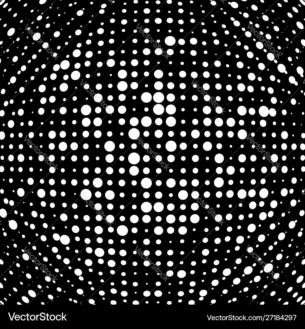 Half-tone dots dotted circles pattern sphere orb Half-tone dots dotted circles pattern sphere orb Vector Image