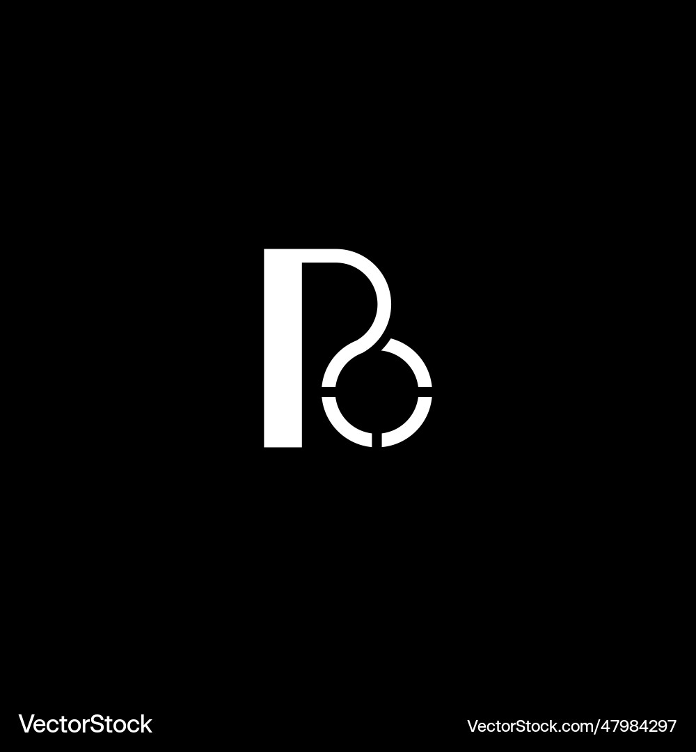 Initials unique multimedia logo design Initials unique multimedia logo design Vector Image