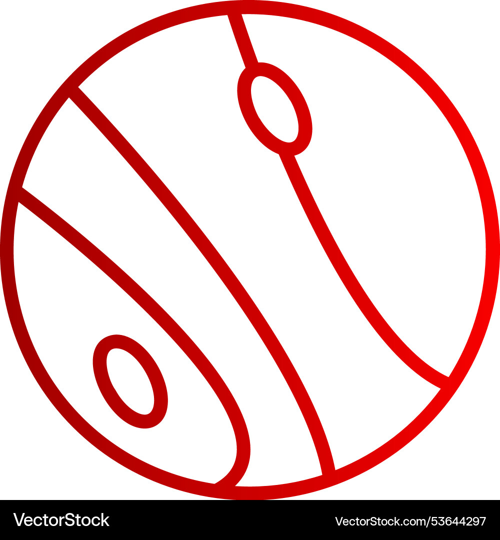 Pluto line gradient icon Vector Image