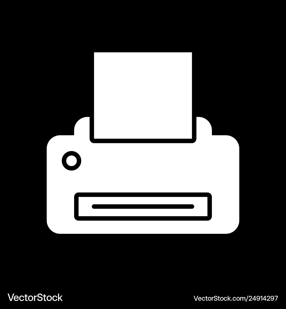 Printer image to be used in web Vector Image