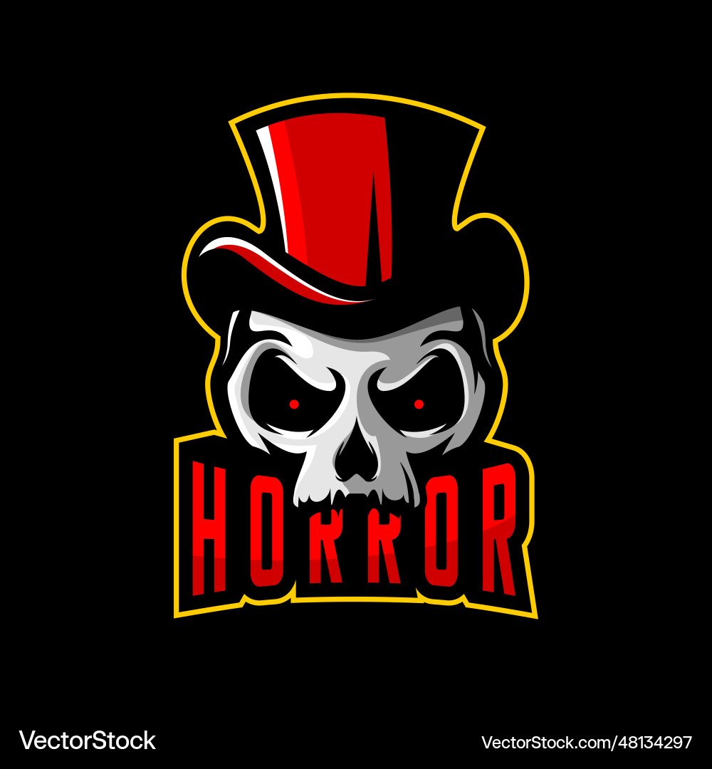 Skull horror Skull horror Vector Image