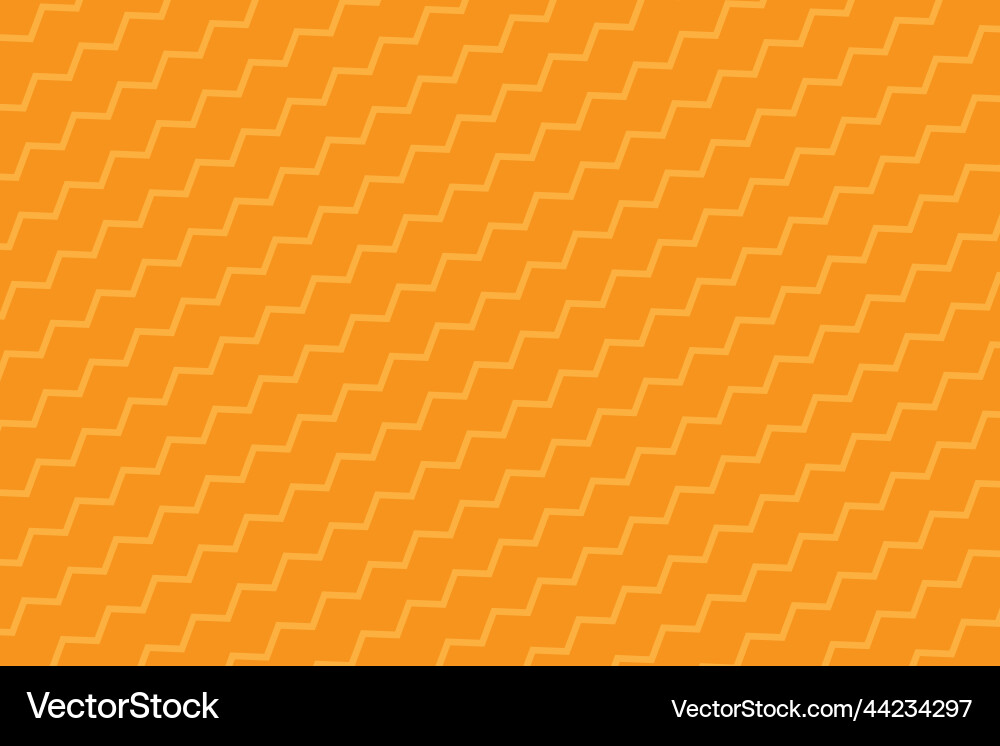 Wave pattern on yellow background design Vector Image