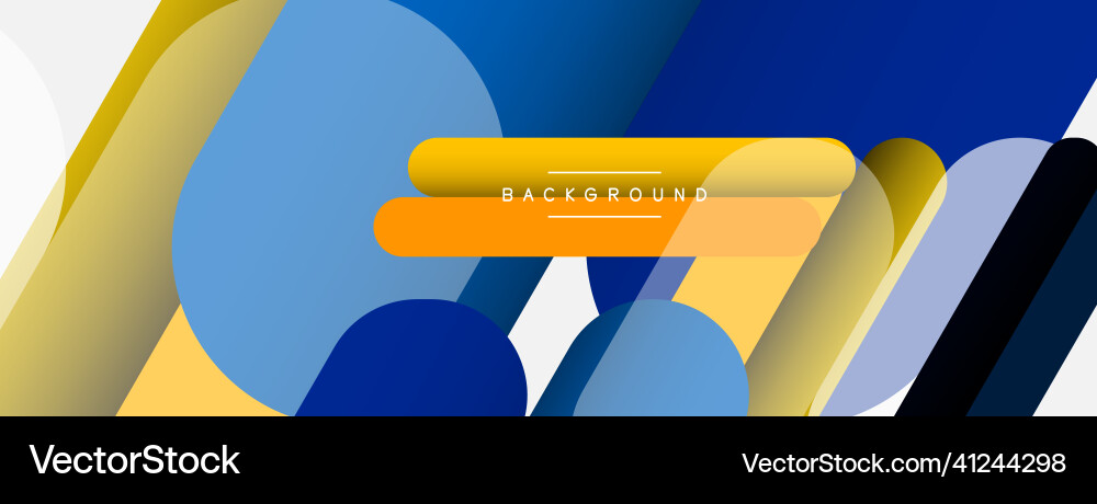 Abstract background round shapes lines Vector Image