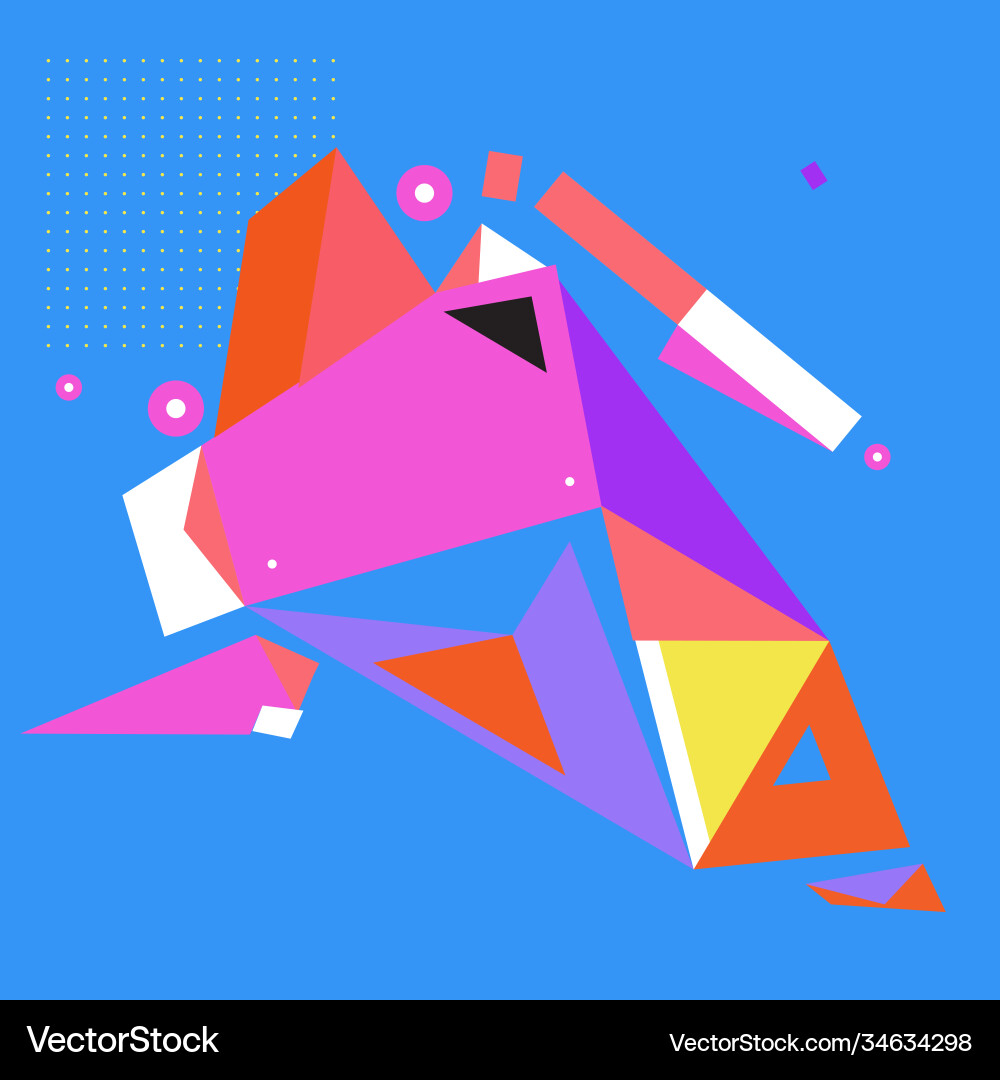 Abstract modern triangles background pattern Vector Image
