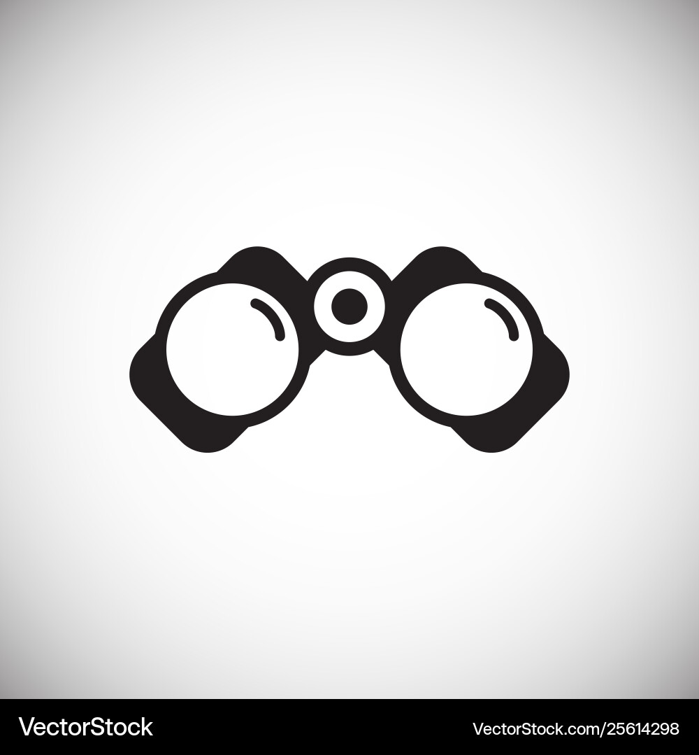 Binocular icon on background for graphic and web Binocular icon on background for graphic and web vector image