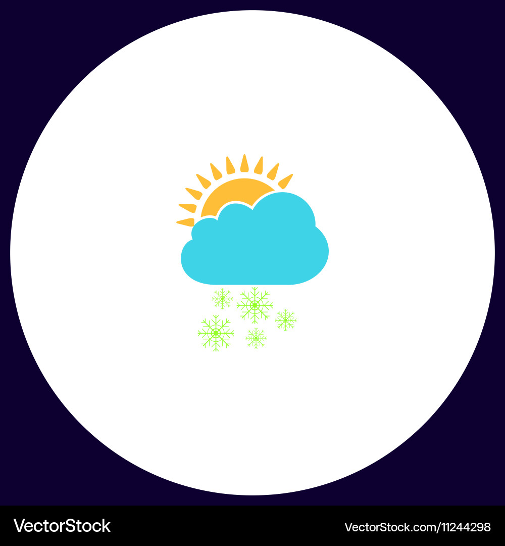 Cloud snow computer symbol Vector Image