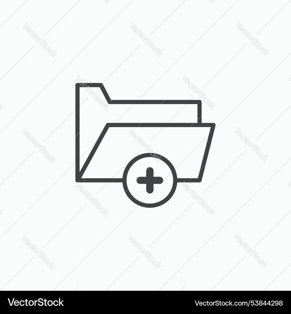Create folder icon set vector image
