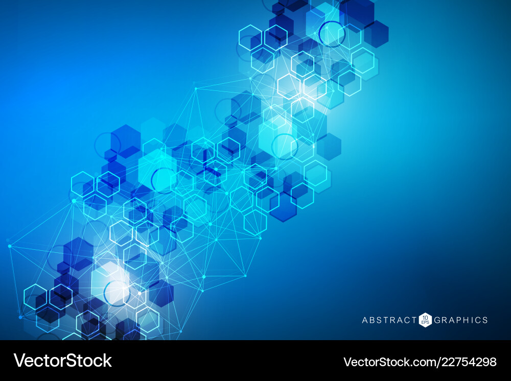 Geometric abstract background with connected line Geometric abstract background with connected line vector image