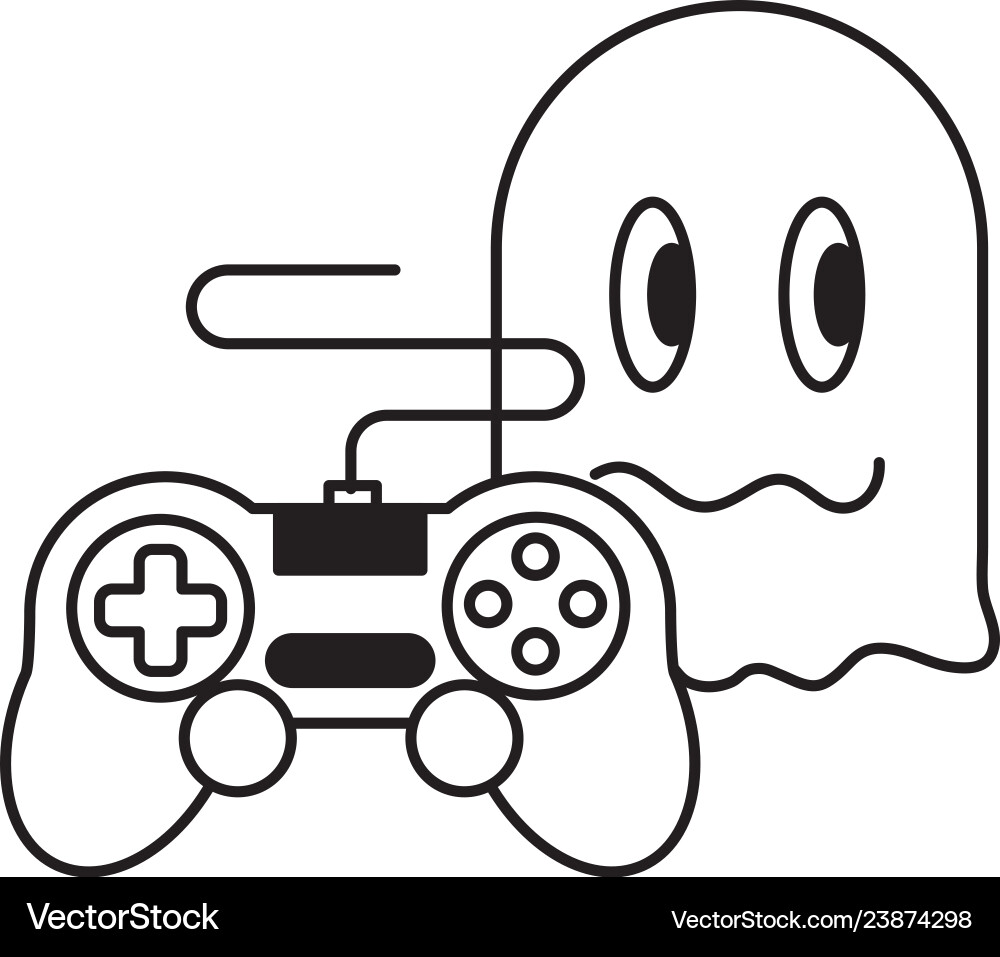 Ghost controller gadget video game vector image