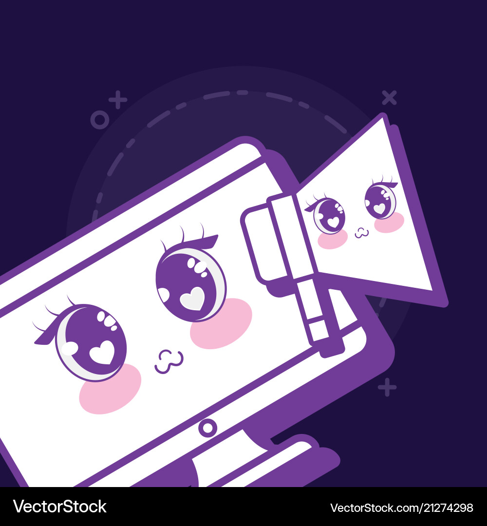 Monitor computer icon vector image