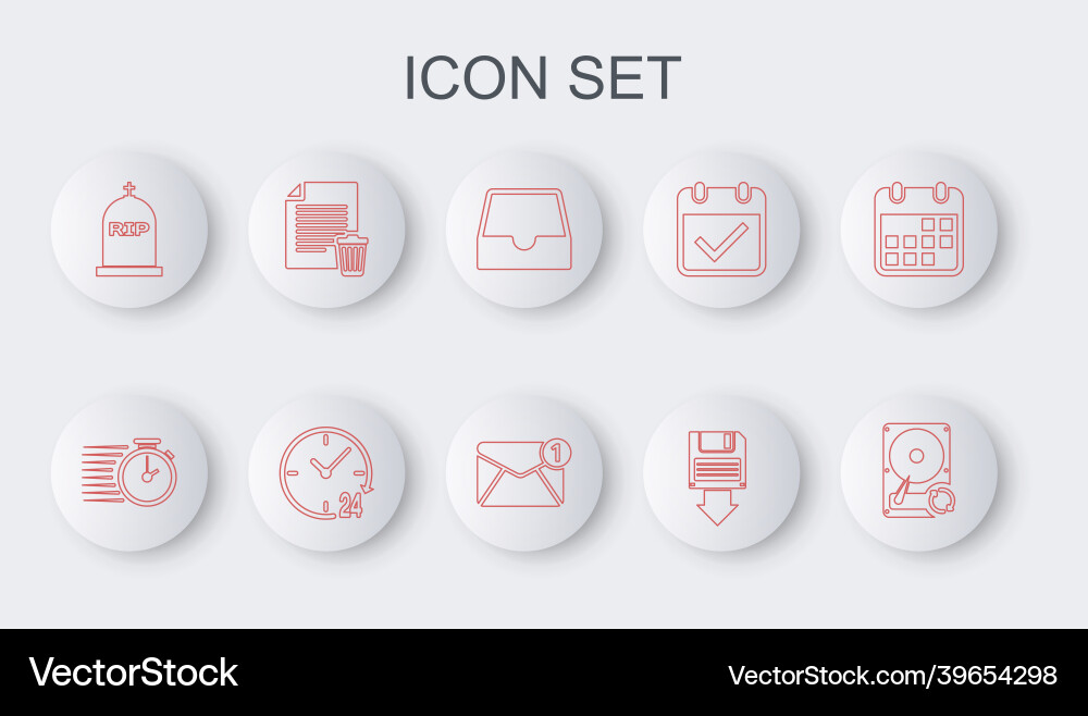 Set line hard disk drive hdd sync refresh Set line hard disk drive hdd sync refresh Vector Image