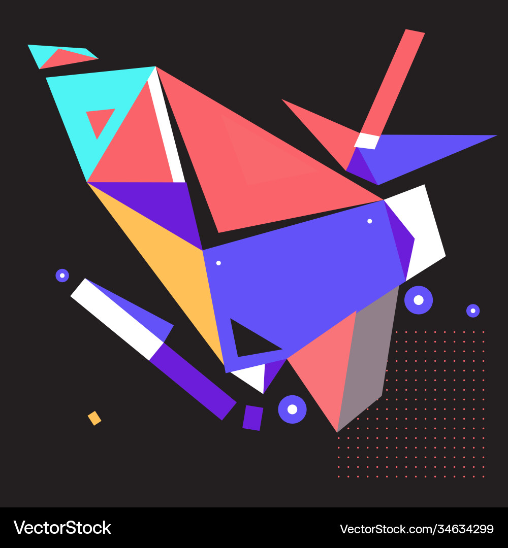Abstract modern triangles background pattern Vector Image