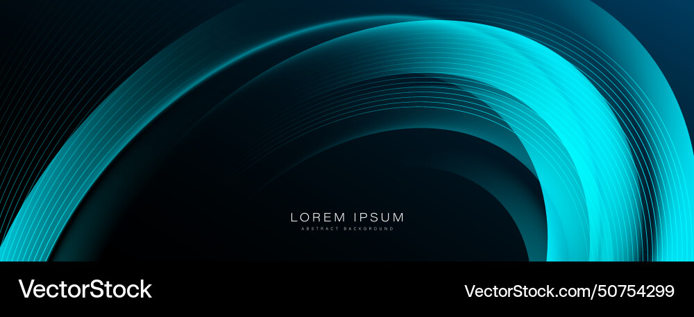 Dark blue abstract background with glowing curve Dark blue abstract background with glowing curve vector image