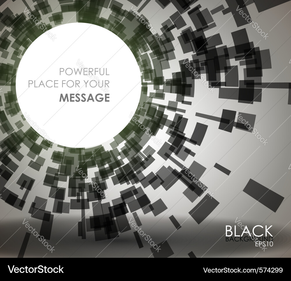Dynamic Black Geometric Background Vector Image
