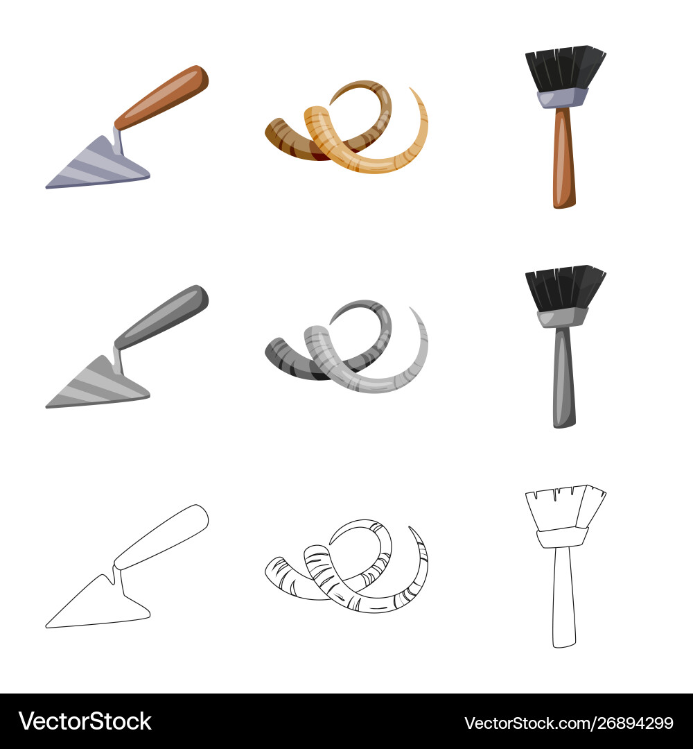 Isolated object story and items logo set Isolated object story and items logo set vector image