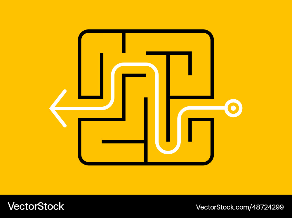 Labyrinth Maze Path vector image