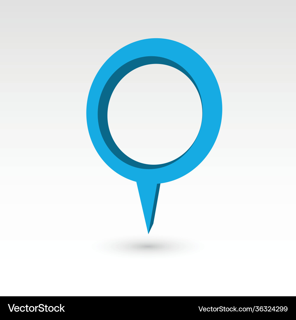 Map pointer - 3d object Map pointer - 3d object vector image