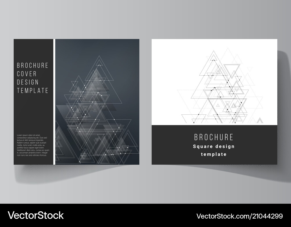 Minimal editable layout of two square Minimal editable layout of two square vector image