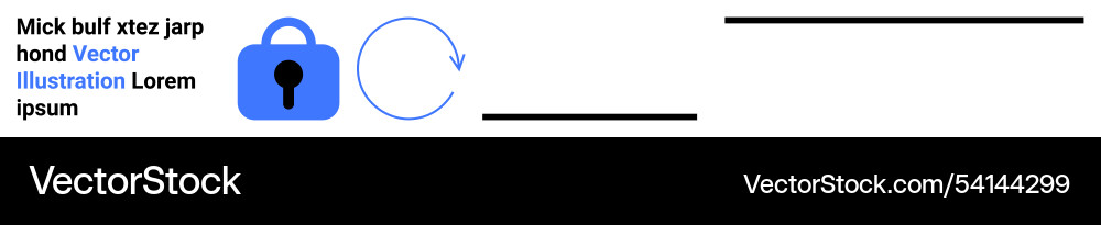 Secure data transfer icon with lock and refresh Secure data transfer icon with lock and refresh vector image