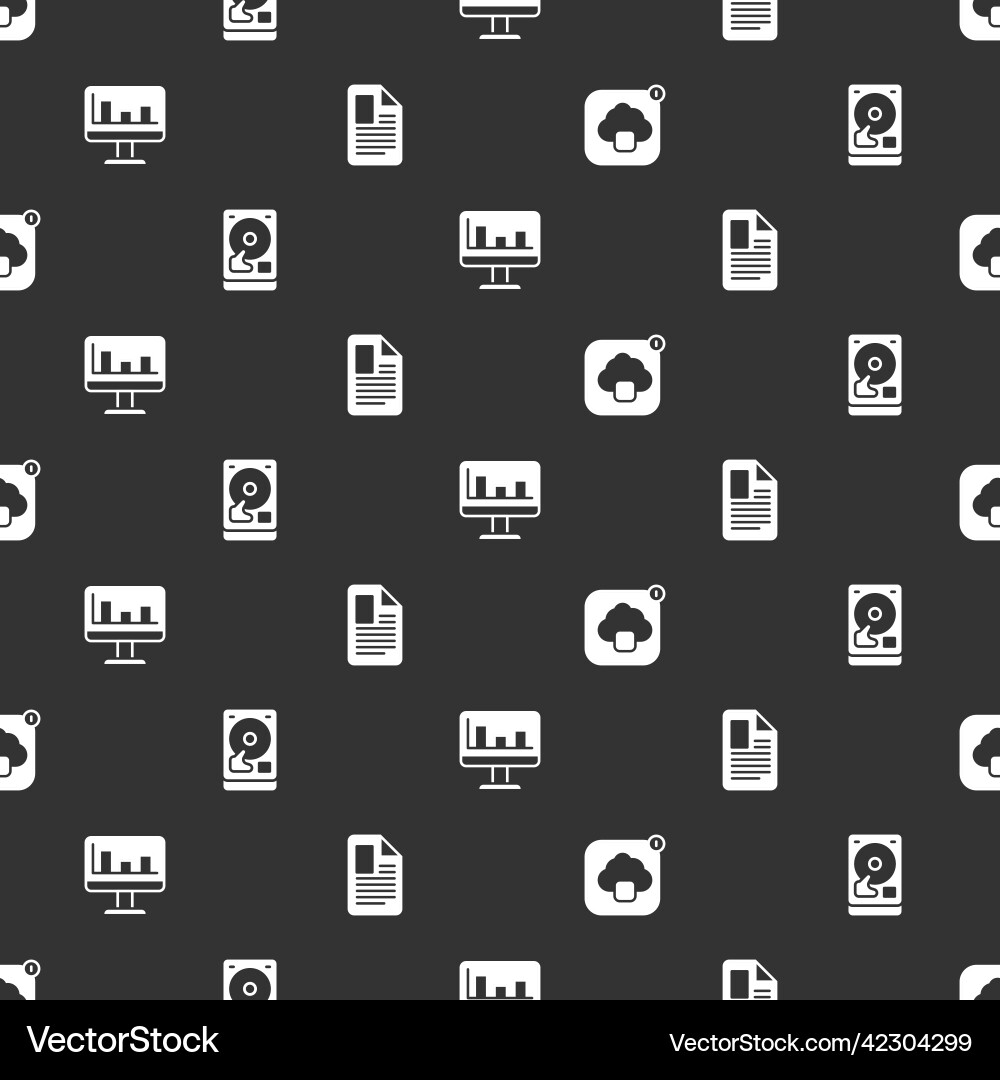 Set cloud technology data transfer hard disk Set cloud technology data transfer hard disk vector image