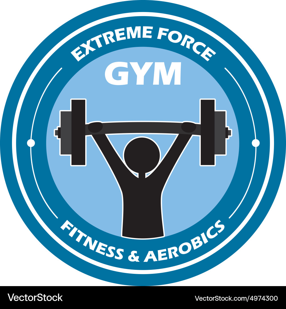 Abstract gym object on a white background Vector Image