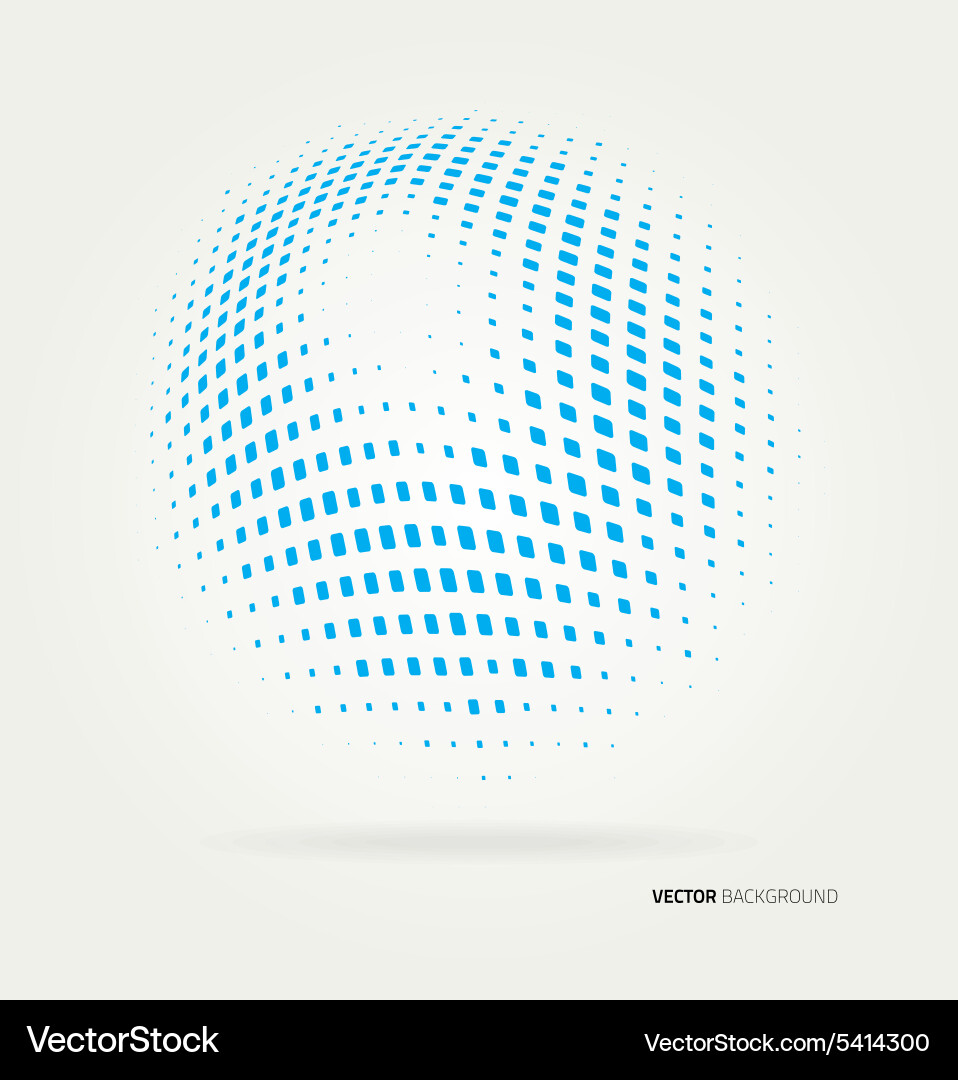 Abstract Halftone Dots Background vector image