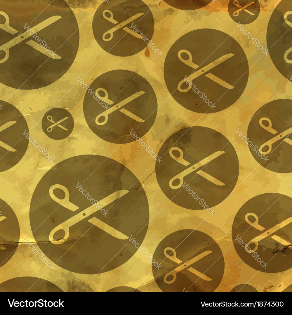 Abstract Scissors Pattern vector image