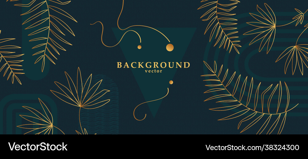 Abstrakte Hintergrundkunst mit botanischen Blättern Abstrakte Hintergrundkunst mit botanischen Blättern vektorbild
