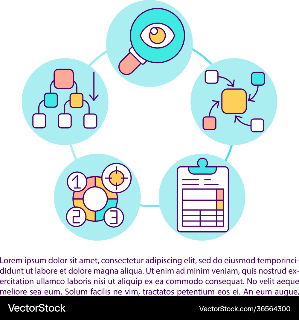 Analysis and synthesis concept icon with text Analysis and synthesis concept icon with text Vector Image
