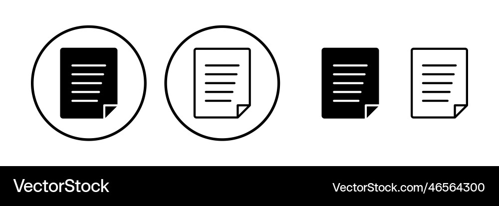 Document icon paper file Document icon paper file vector image