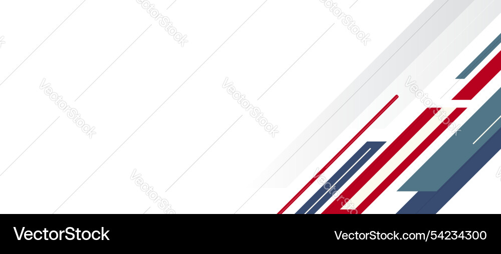 Dynamic geometric abstract background with red Vector Image
