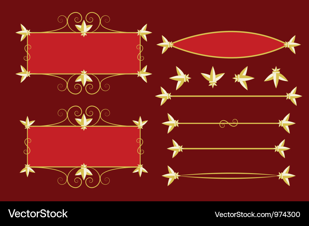 Frames and dividers Vector Image
