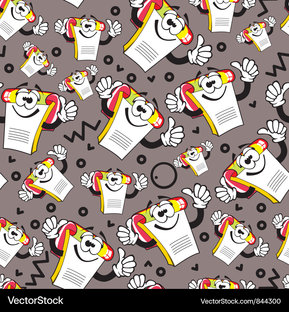 Funny notepad Vector Image