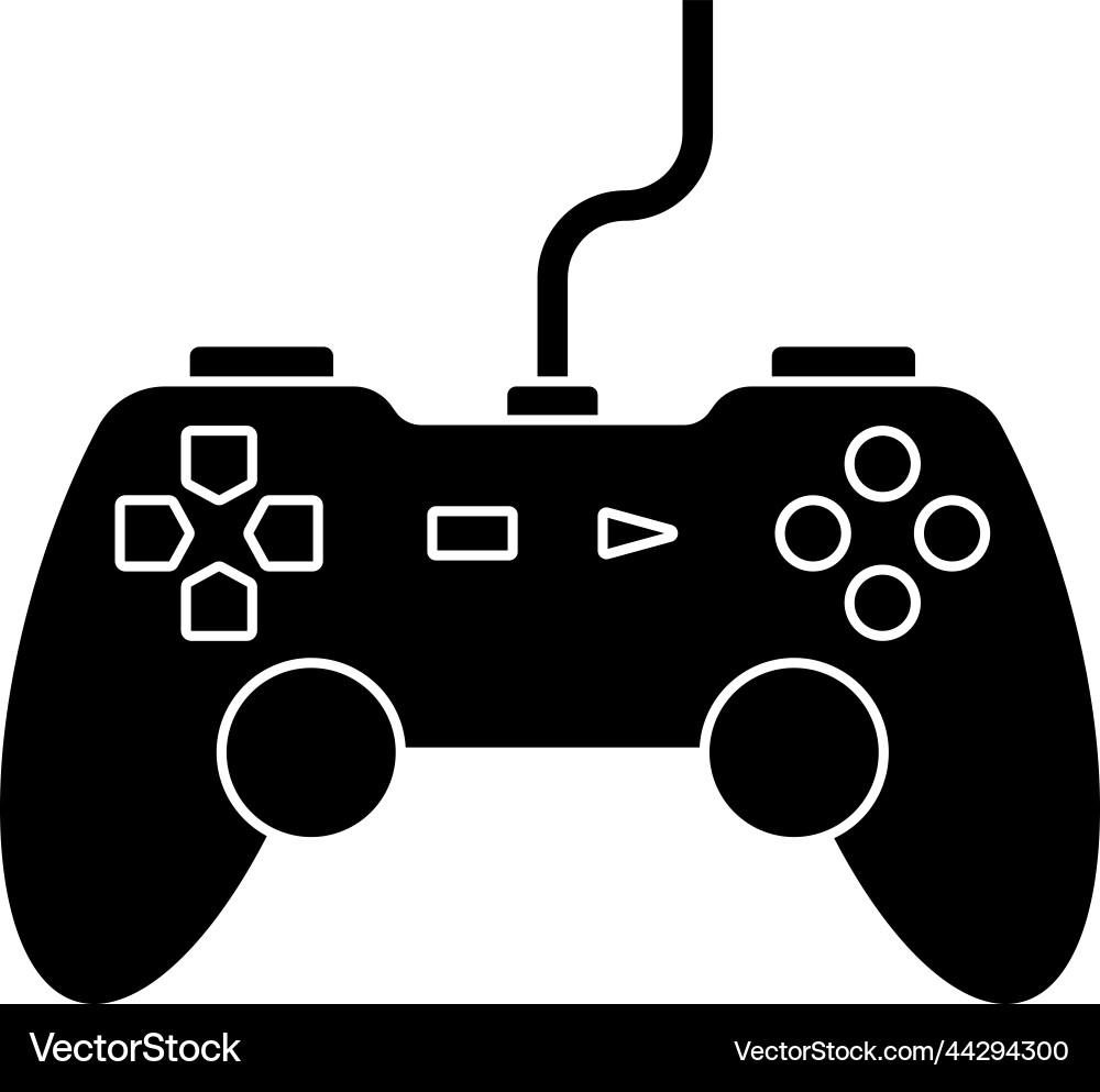 Game controller icon design template vector image
