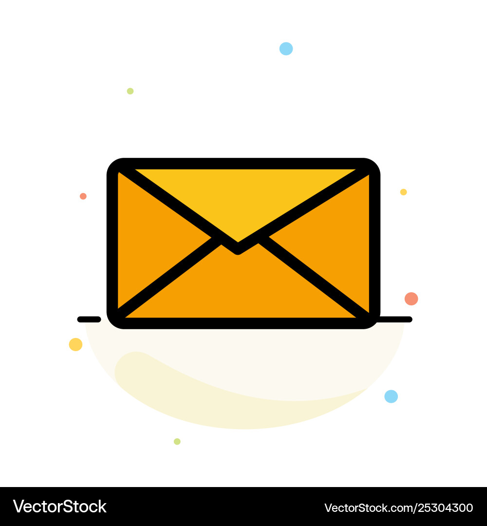 Mail email user interface abstract flat color Mail email user interface abstract flat color vector image